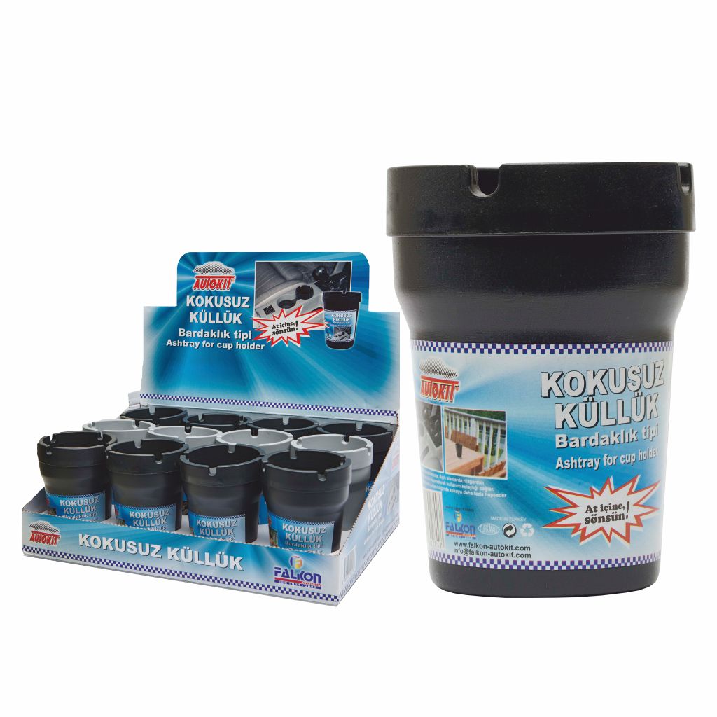 Autokit Bardaklık Tipi Kokusuz Küllük