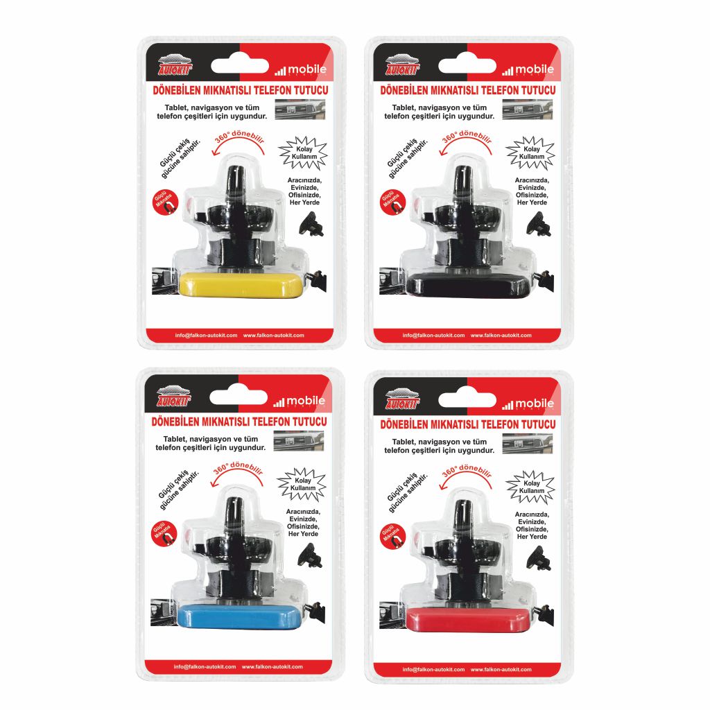 Autokit Dönebilen Mıknatıslı Telefon Tutucu