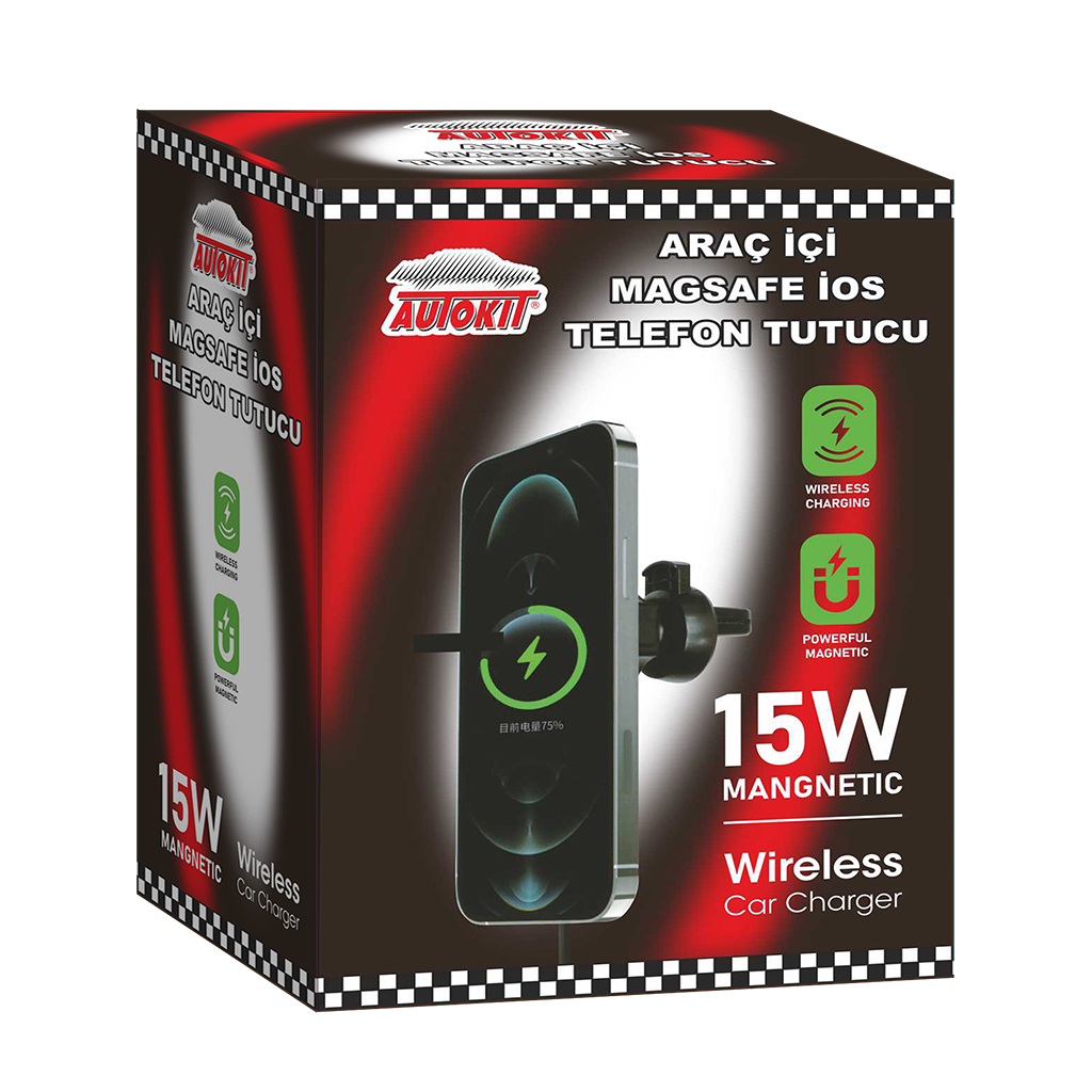 Autokit Araç İçi Magsafe İOS Uyumlu Telefon Tutucu 