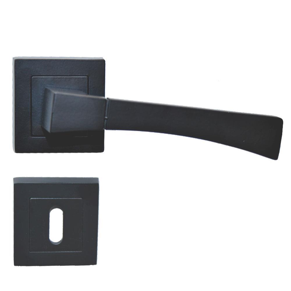 Nobel Viktorya Nikel Saten Kare Rozetli Oda Kapı Kolu