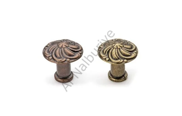 Nobel Vezir Antik Sarı Düğme Kulp    