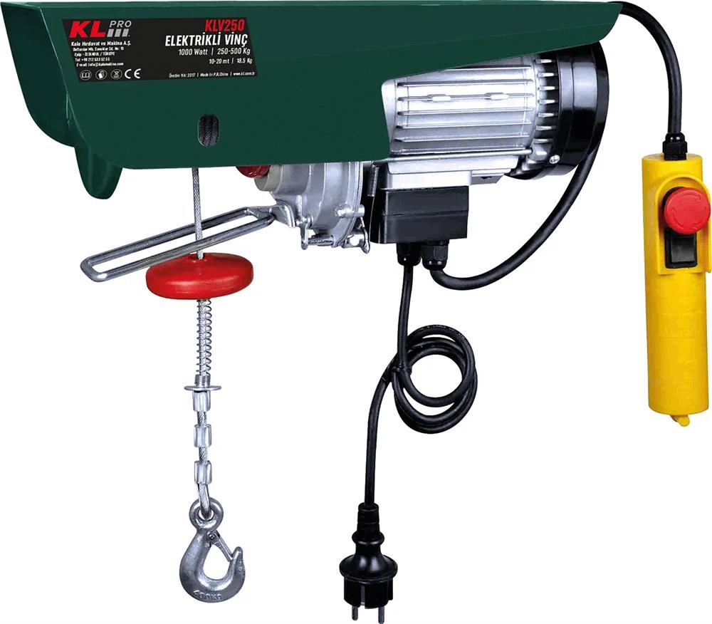Kale Pro KLV250 1000 Watt / 250 - 500 Kg / 10 -20 Metre Elektrikli Vinç
