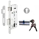 Kale Silindirli Daire Kilidi Nikel Oval 152R/40mm