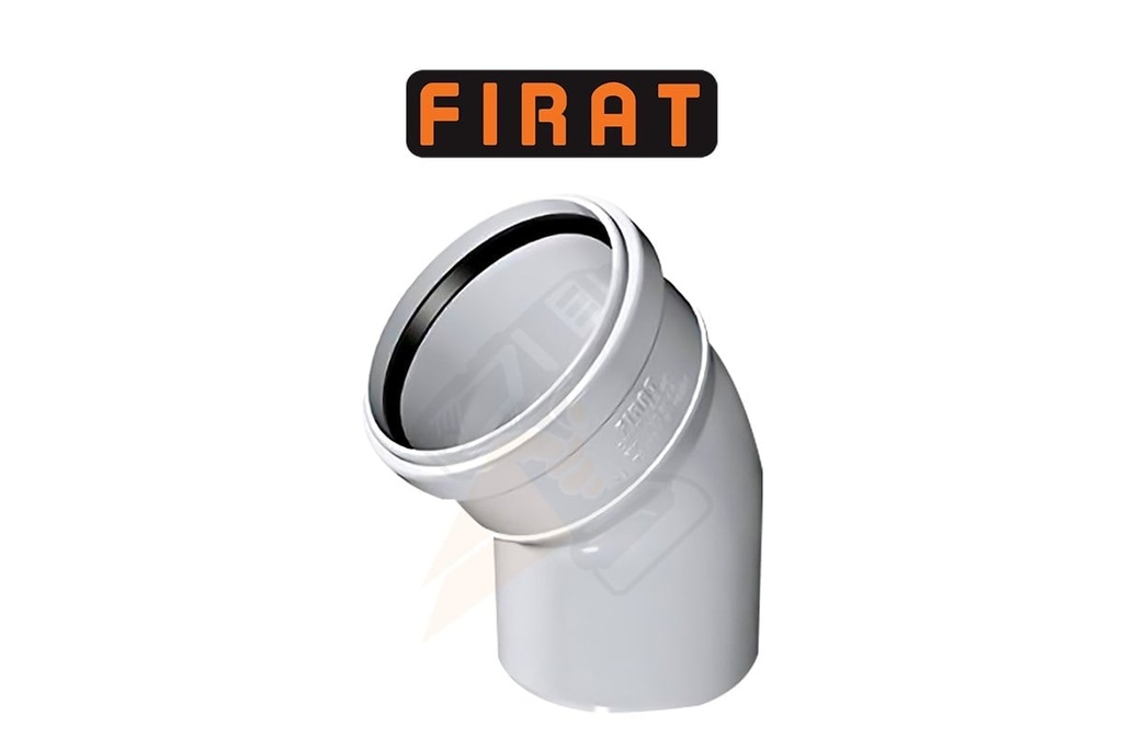Fırat Atık Su Borusu Açık Dirsek 110/45